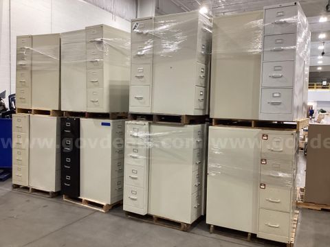 40 filing cabinets