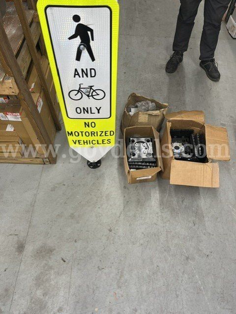 Bicycle and Pedestrian Only Reflective Two-Sided Signs