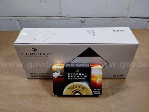 1 Case of 250 Federal Premium Law Enforcement Tactical Buckshot 12 GA