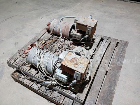 2 ea Industrial Electric Cable Winches