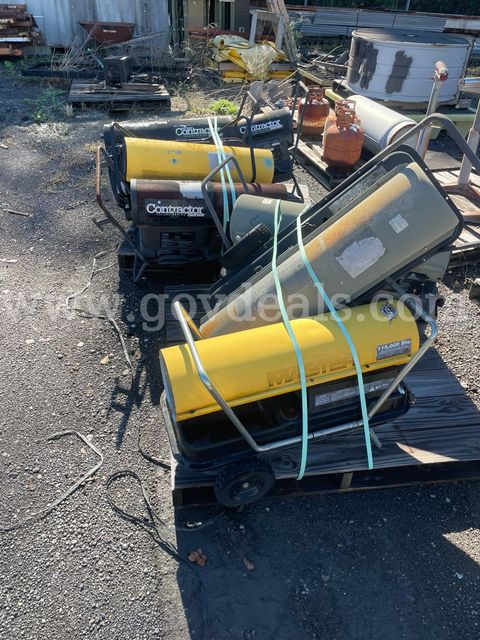 2 Pallet Lot of Torpedo style Heaters, 7 Heaters in all