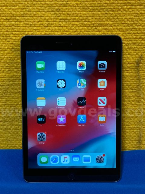 (1) Apple iPad Mini 2- 16GB Storage, OS: 12.5.8 [ME276LL/A]