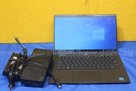 (1) Dell Latitude 7430 14.0 FHD Laptop - Intel i5, 16GB RAM, 256GB SSD, OS: Windows 10 Home, (1) Power Cord, (1) Adaptor