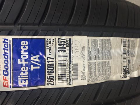 Bf Goodrich 265/60r17