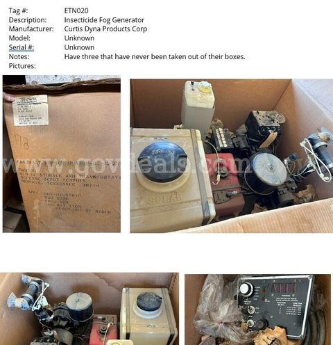 Insecticide Fog Generators (Qty-3)