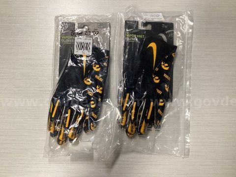 Lot of 2, Nike "U of I" Vapor Knit Football Gloves