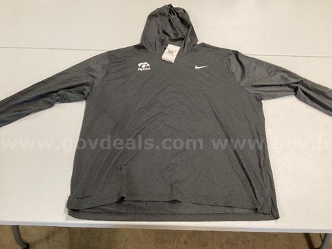 Lot of 1, Nike "U of I Football" Hooded Long-Sleeve Tee