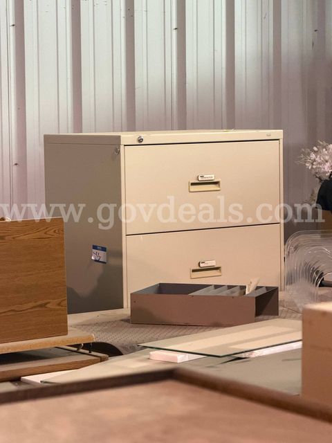 Lot of (10) File Cabinets, (1) Shelf, (1) Rolling Cart