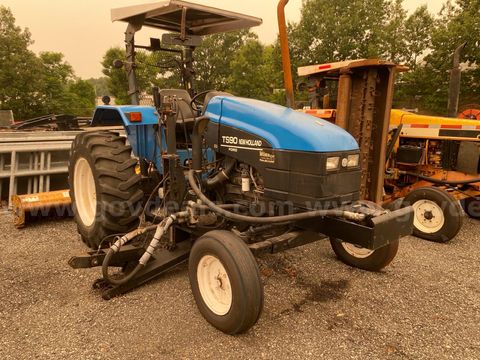 1998 Ford New Holland tractor with brush mower