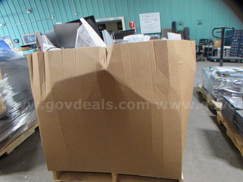Large Container of Dell & HP Monitors