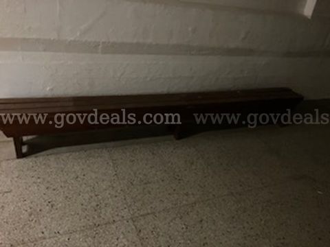 one wood bench, approx. 12 foot (AGO-HYCA)