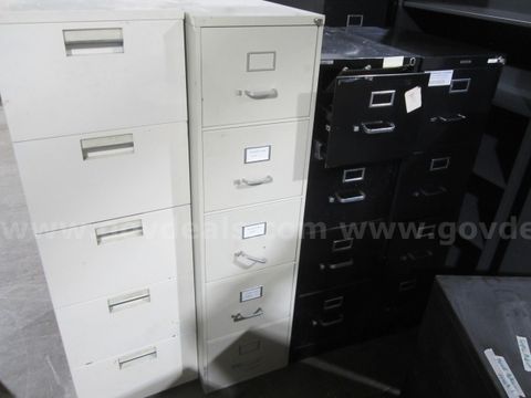 (5) File Cabinets Lot 1019