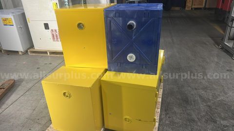 4 pcs., Justrite Flammable Liquid / Base Storage Cabinet