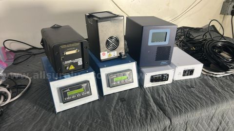 7 pcs., Lab Equipment with PCM, Tec Controller, Potentiometer, etc.