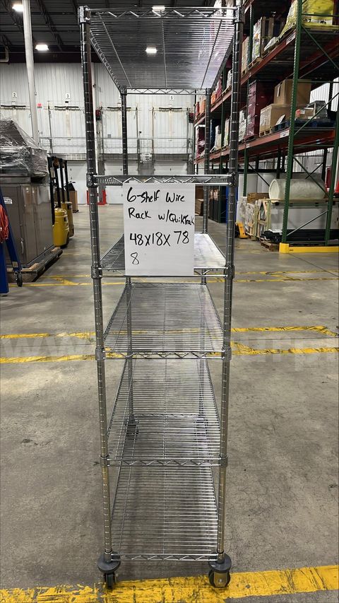 Metro Rack with Quick Trak Casters