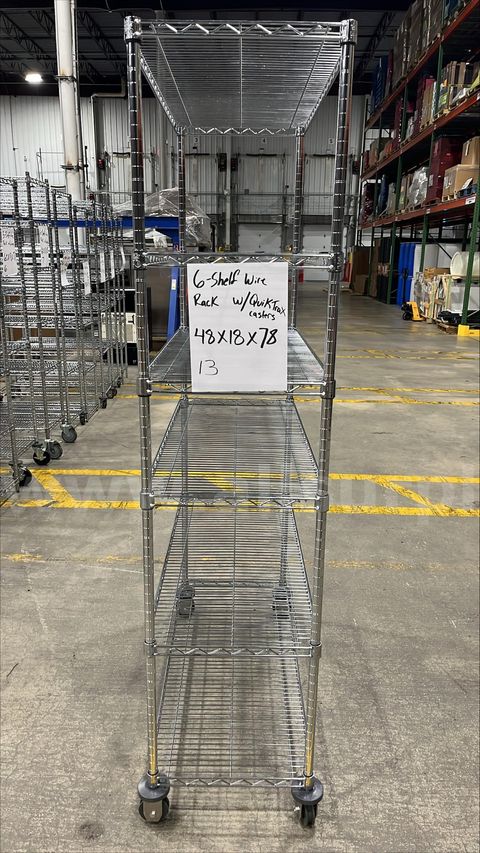 Metro Rack with Quick Trak Casters