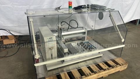 Bruker 215 Liquid handler inside bio safety cabinet
