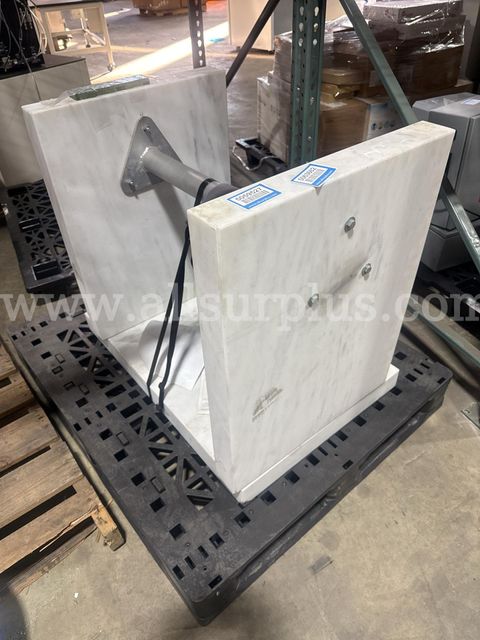 Marble Calibration Weight 1000 lb with Metal Rod, Cover, Serial 55453221, Industrial Standard