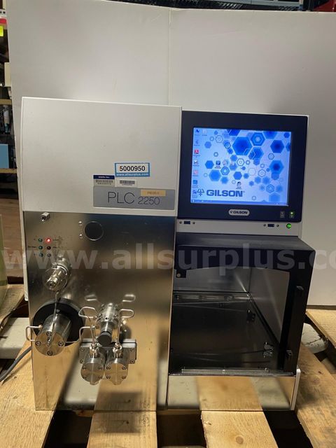 Gilson PLC 2250 Purification System, 250 mL/min, 230 bar, UV/VIS Detector, Touchscreen Interface