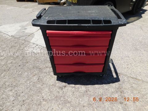 Rubbermaid (5 Drawer) Mobile Station Tool Box w/handles on Wheels