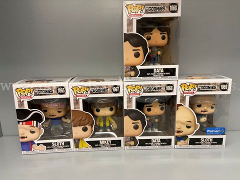 Funko Pop! Movies: The Goonies 4-Piece Vinyl Figure Lot - Mixed Characters