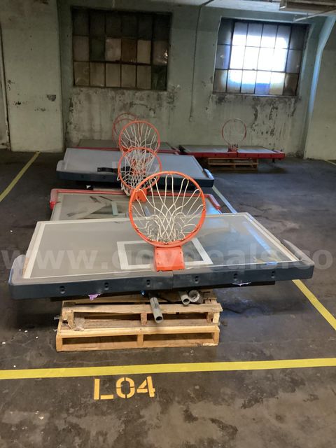 One lot of six basketball goals