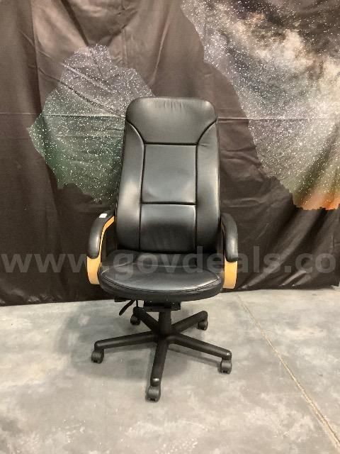 Backsaver Products Leather Executive Office Chair