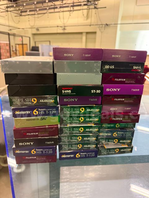 Assortment of Blank VHS