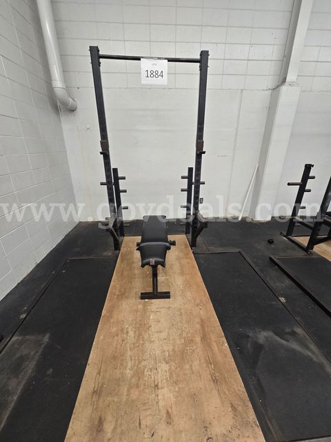 Weight Room Rack W/Bench platform included