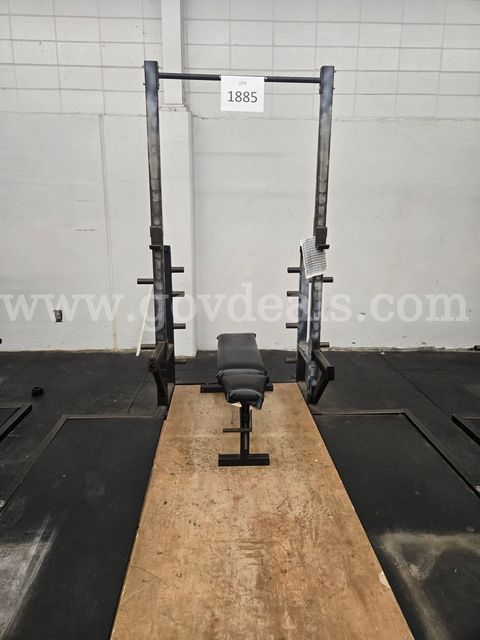 Weight Room Rack W/Bench platform included