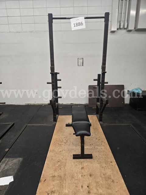 Weight Room Rack W/Bench platform included