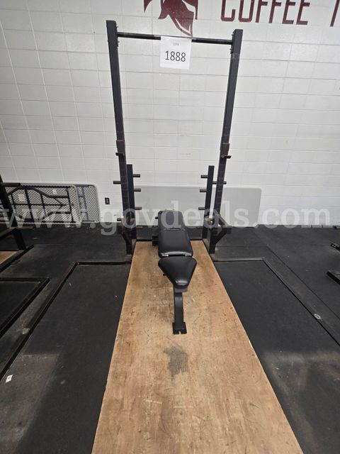 Weight Room Rack W/Bench platform included