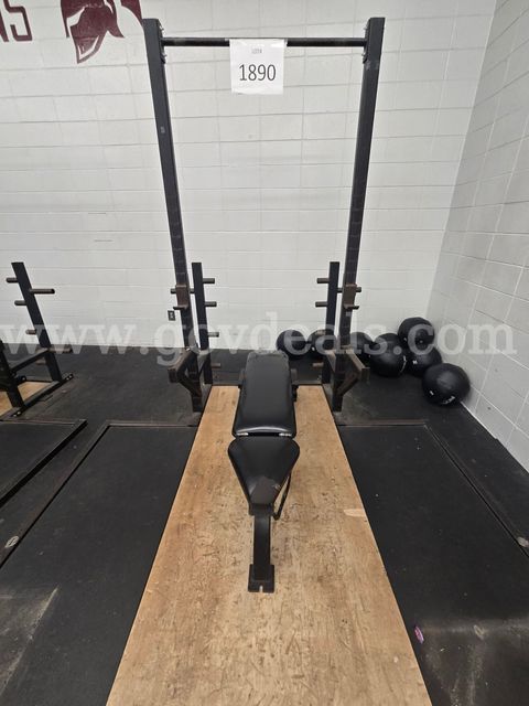Weight Room Rack W/Bench platform included