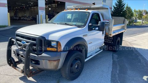 2006 Ford F550 2-3 Yard Dump Truck Diesel w/ Plow
