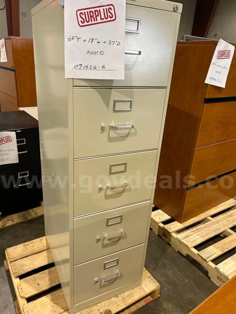 Metal, 5-Drawer File Cabinet