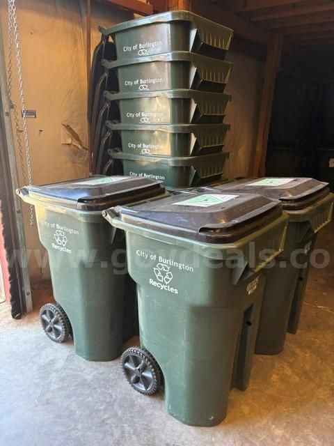 Lot of Nine (9) Recycling Containers (NEW)