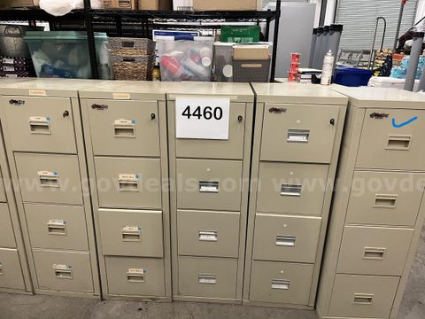 5 - Fire King File Cabinets