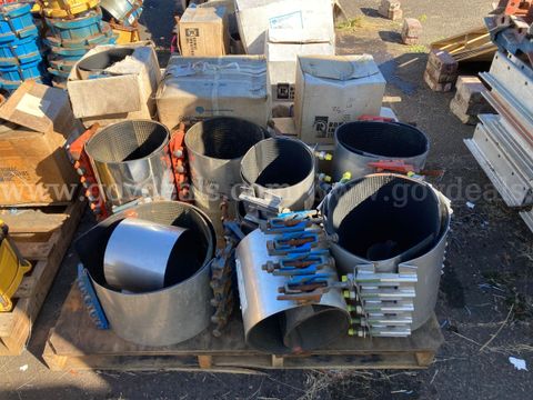 Lot of Various Sized Full-Circle Pipe Repair Clamps (3 Pallets)