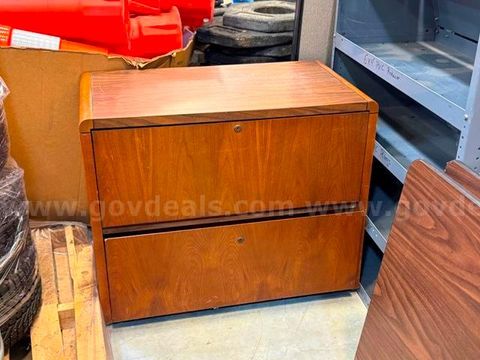 Wooden 2 Drawer File Cabinet