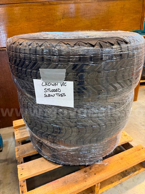(3) Firestone 235/55R17 Studded Snow Tires