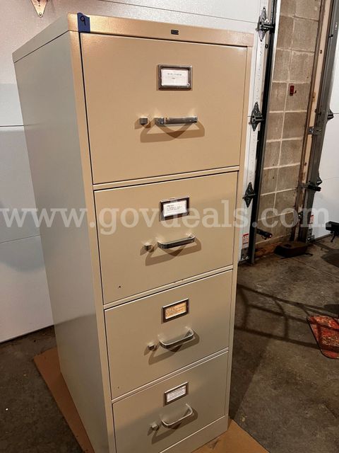 Four drawer file cabinet
