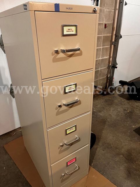 Four drawer file cabinet
