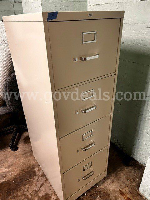 Four drawer file cabinet
