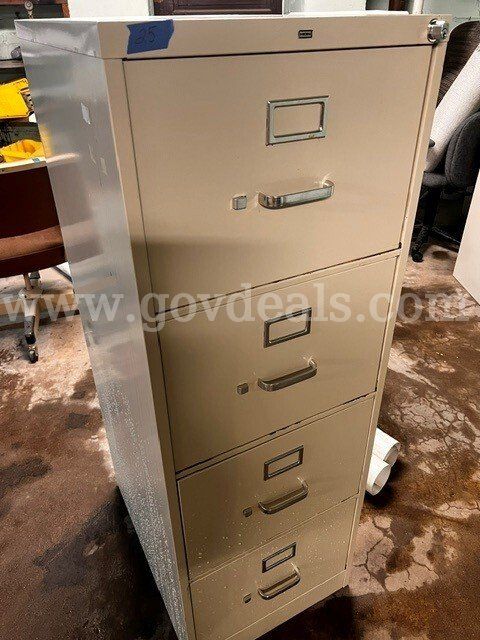 Four drawer file cabinet