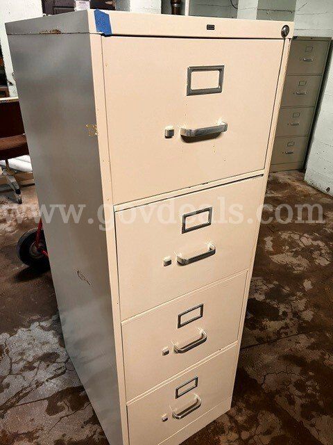 Four drawer file cabinet