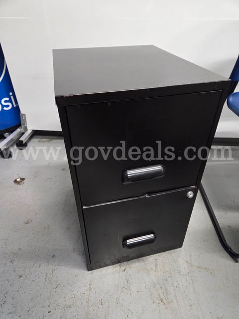 2-drawer Black Regular size filing cabinet