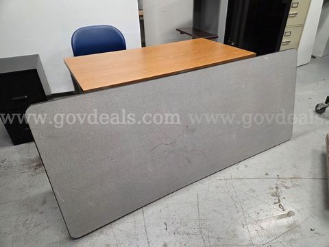 Heavy Gray Folding Table (71.5"x29.5" approx)