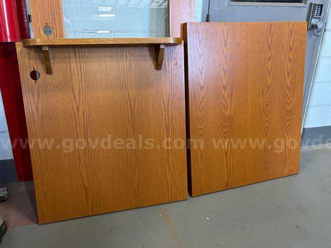 Wood Split Door 36 x 88 - One Half is 43 Inches Other is 40 - Start Bid $1.00 Located Public Works 1010 N. College Dr.