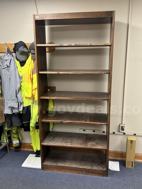 Wood Book Shelf - Start Bid $1.00 - Item Located Public Works 1010 N. College Drive 419-409-0087