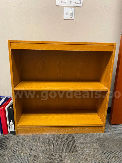 Oak colored shelf